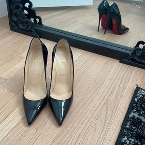 CHRISTIAN LOUBOUTIN SO KATE 38.5 BLACK PATENT